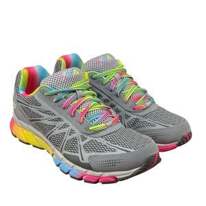 FILA Windmill Energized Women’s Sz 8 Neon Rainbow Coolmax Running Shoes (HF27)